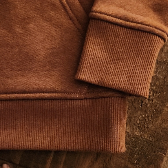 Carhartt Oiled Walnut Heather Full Zip Hoodie and Tee - Picture 5 of 11